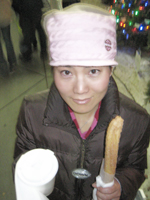 kaela w/ mexican hot choco n' churro