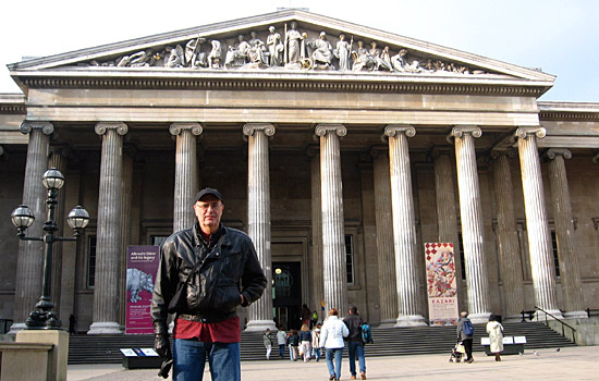 Merrill at British Museum, Bloomsbury, London