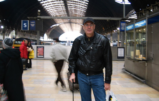 Merrill at Paddington Station, London