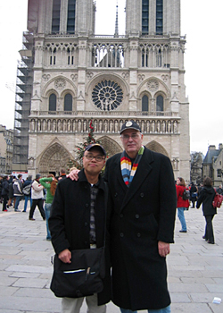 Dan and Merrill at Cathdrale Notre-Dame, Paris 4e arr.