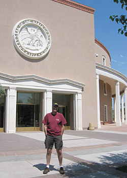 Merrill at State Capitol, Santa Fe, New Mexico