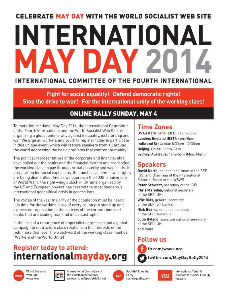 International May Day 2014: Online Rally @ internationalmayday.org