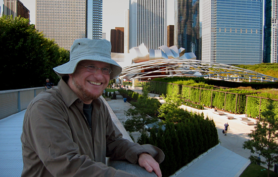 Philippe in Millennium Park, Chicago, Illinois