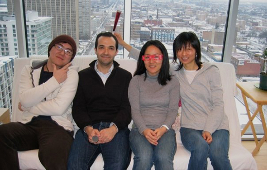 William, Lluis, Min, and Ting in South Loop, Chicago, Illinois
