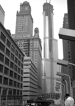 Trump Tower from Loop, River North, Chicago, Illinois