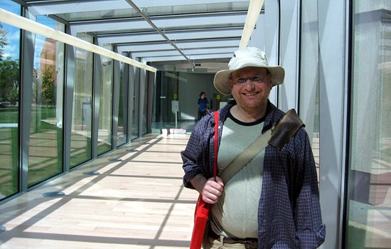 Philippe in Mansueto Library, University of Chicago, Hyde Park, Chicago, Illinois