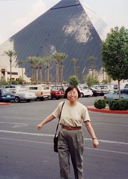 Kathy at the Luxor, Las Vegas, Nevada