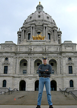 Merrill at State Capitol, St. Paul, Minnesota