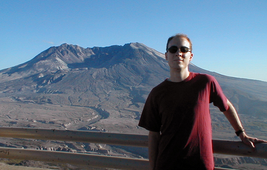 Dennis at Johnston Ridge Observatory, Mount St. Helens National Volcanic Monument, Washington