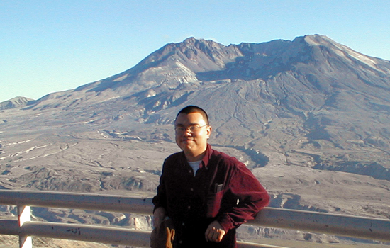 Dan at Johnston Ridge Observatory, Mount St. Helens National Volcanic Monument, Washington