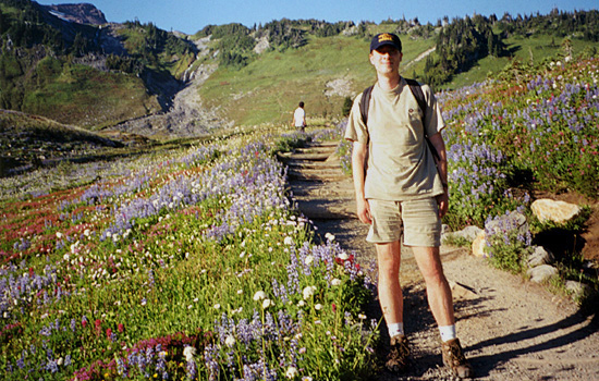 Dennis at Chinook Pass, Mount Rainier National Park, Washington