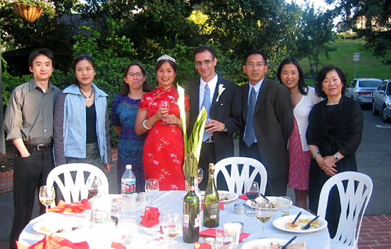 Amily and David's wedding party, Piedmont, California