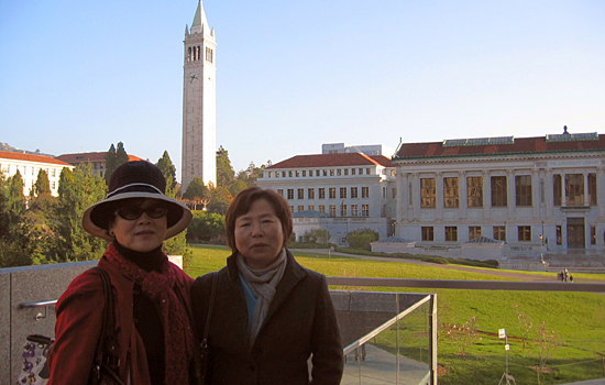 Annie and Kathy at University of California, Berkeley