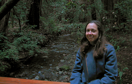 Heidi in Muir Woods National Monument, California