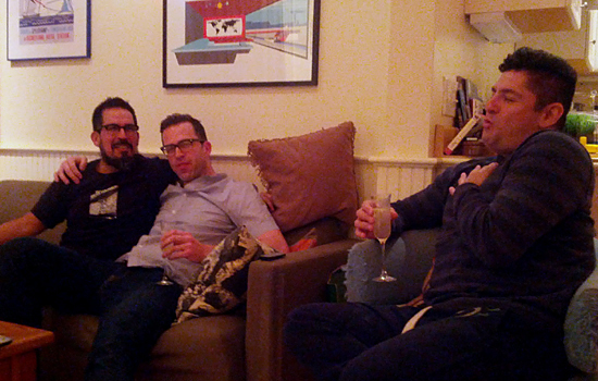 Robert, Stephen, and Eric in Haight-Ashbury, San Francisco, California