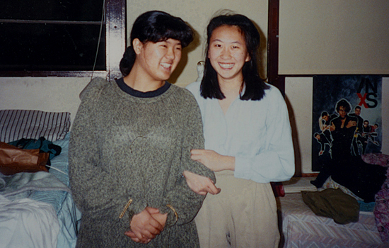 Jion and Deborah in Casa Zimbabwe co-op, Northside, Berkeley, California