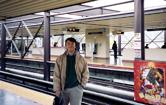 Dan at MacArthur BART Station, Oakland, California