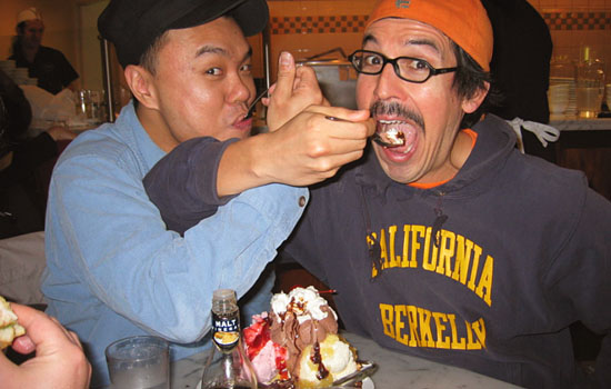 Dan and Robert in Fenton's, Piedmont, Oakland, California