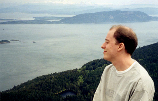 Dennis in Mount Constitution, Orcas Island, Washington