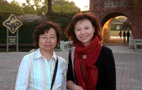 Kathy and Natasha at Eternal Fortress, Anping, Tainan, Taiwan