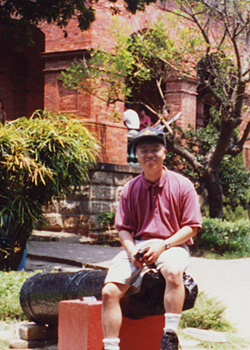 Dan at Fort San Domingo, Danshui, Taipei, Taiwan