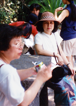 Kathy and aunt in Danshui, Taipei, Taiwan