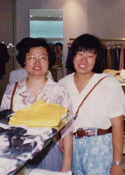 Kathy and Fannie in Taipei, Taiwan