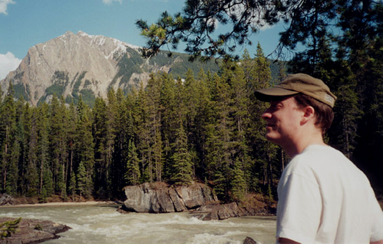 Dennis at Natural Bridge, Yoho National Park, British Columbia
