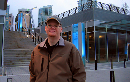 Chris at Vancouver Convention &
Exhibition Centre, British Columbia