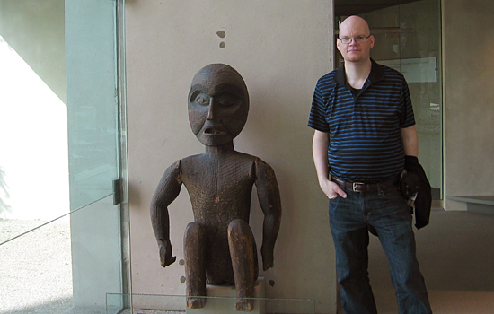 Chris in Museum of Anthropology, University of British Columbia, Vancouver