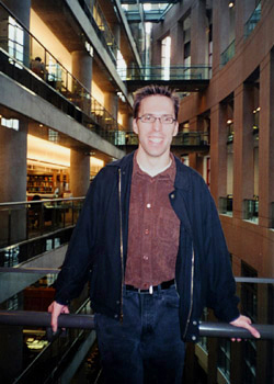 Jon in Vancouver Central Public Library, British Columbia
