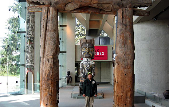 Dan in Museum of Anthropology, University of British Columbia, Vancouver