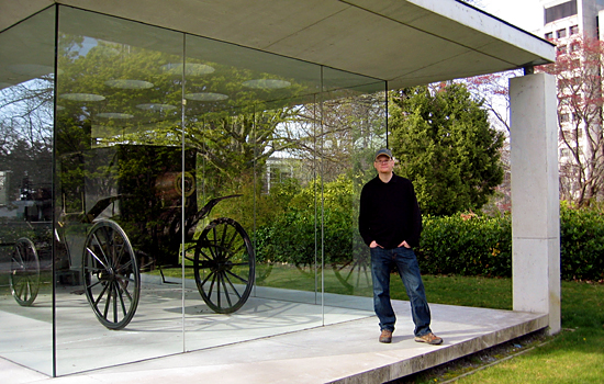 Chris at Rodney Graham Millennium Sculpture Pavilion, University of British Columbia, Vancouver
