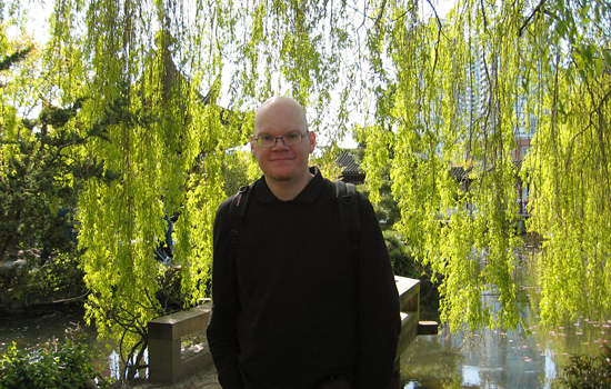 Chris in Dr. Sun Yat-Sen Classical Chinese Garden, Chinatown, Vancouver, British Columbia