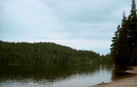 White Pine Beach, Sasamat Lake, Belcarra Regional Park, British Columbia
