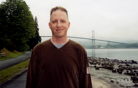 Brian at First Narrows, Burrard Inlet, Stanley Park, Vancouver, British Columbia