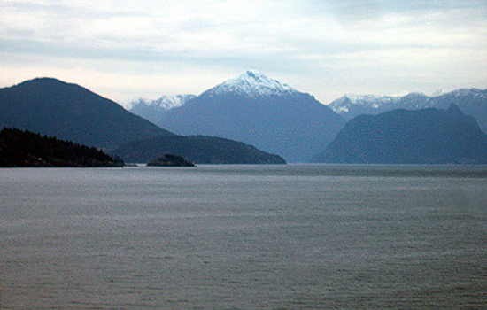 View of Howe Sound from Whytecliff Park, West Vancouver, British Columbia