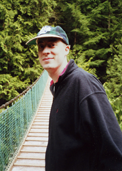 Dennis in Lynn Canyon Park, North Vancouver, British Columbia
