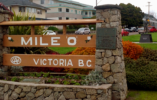 Trans-Canada Highway Mile 0, Beacon Hill Park, Victoria, British Columbia