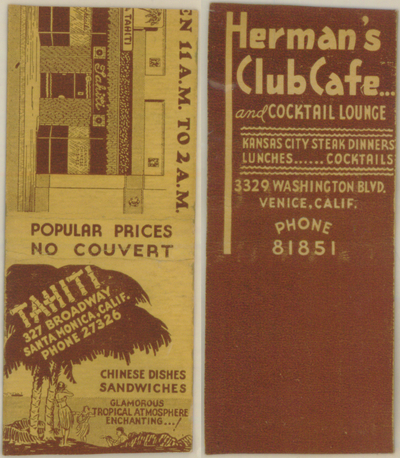 Tahiti b/w Herman’s Club Cafe