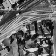 Pup Cafe aerial photo, 1962, detail